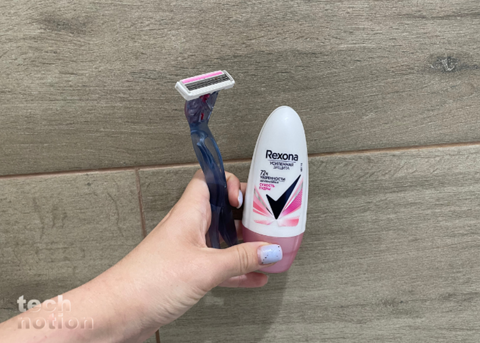 Дезодорант помогает убрать раздражение после бритья / Изображение: дзен-канал technotion