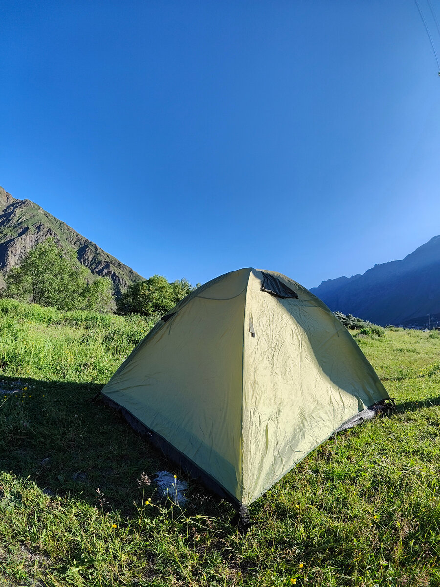 Наша первая ночевка в Грузии. 