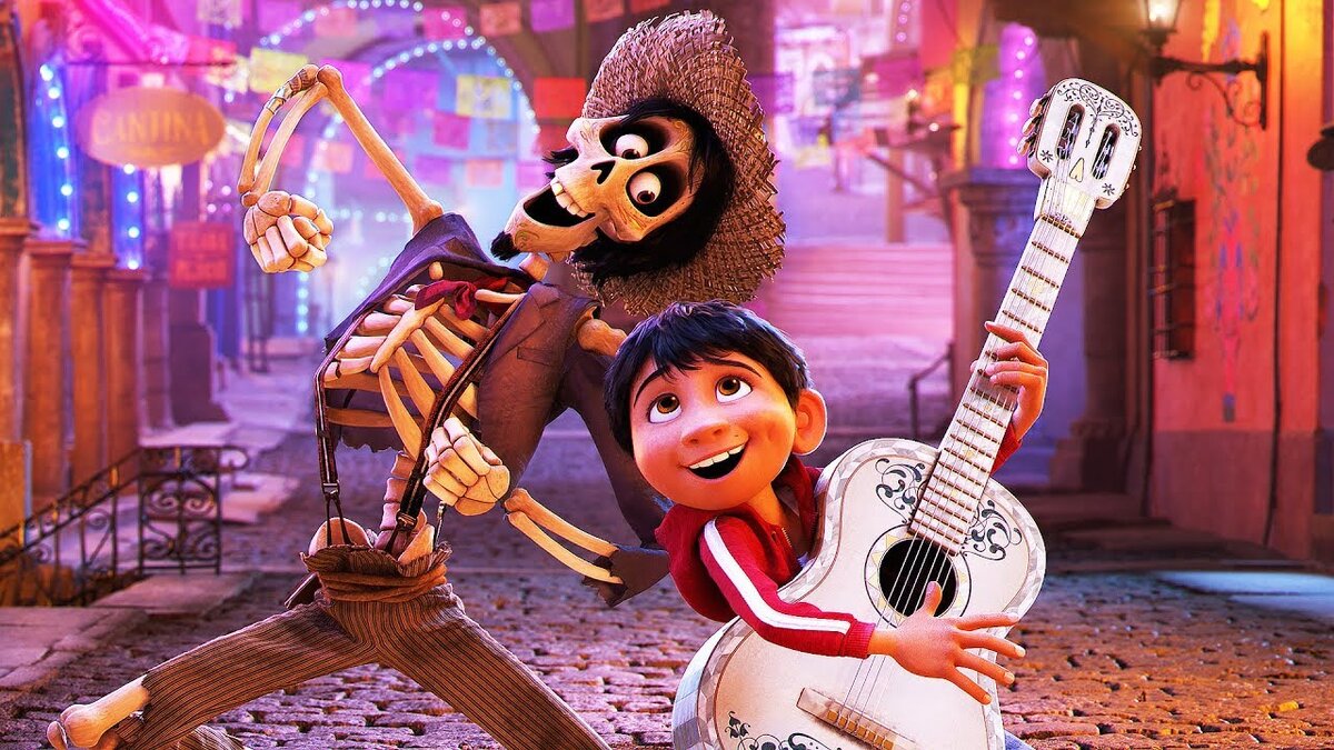 Кадр из мультфильма "Тайна Коко"