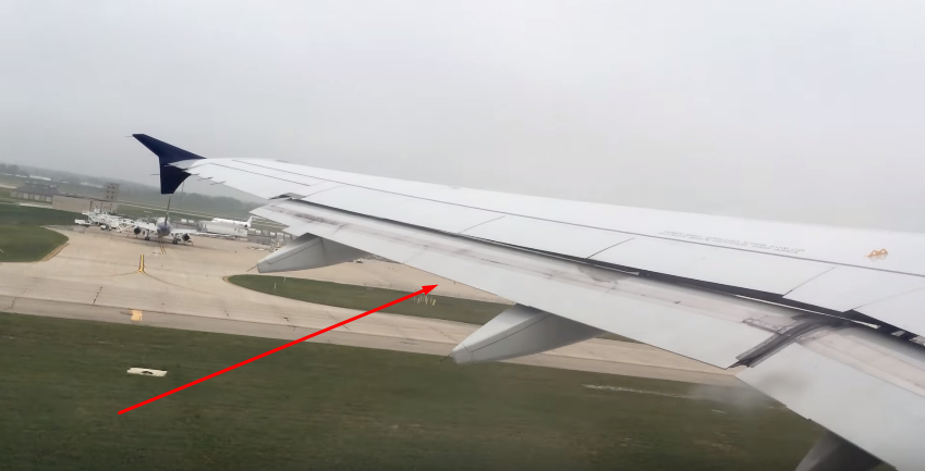 Положение закрылков сразу после взлета