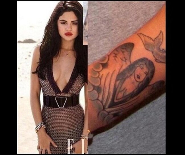 Татуировка Джастина Бибера в честь Селены Гомес