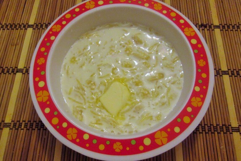 Молочный суп с вермишелью для детей