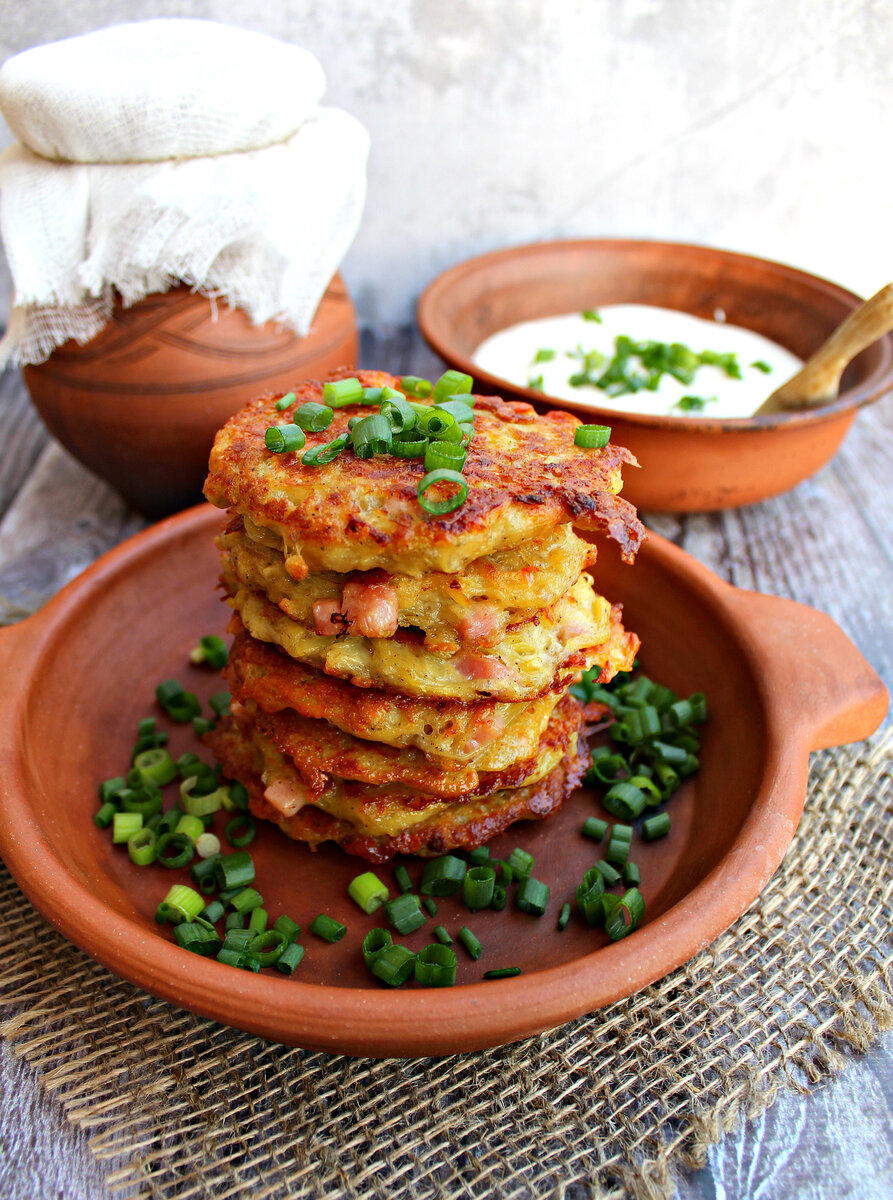 Драники картофельные с грибами