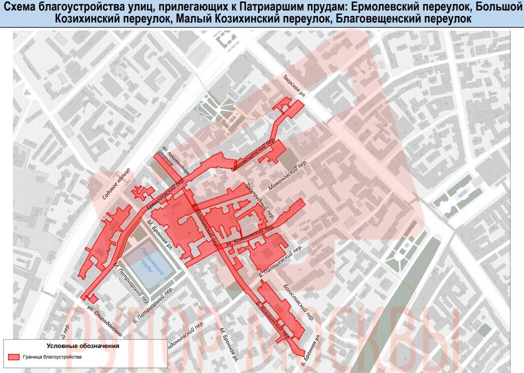 Патриаршие пруды карта