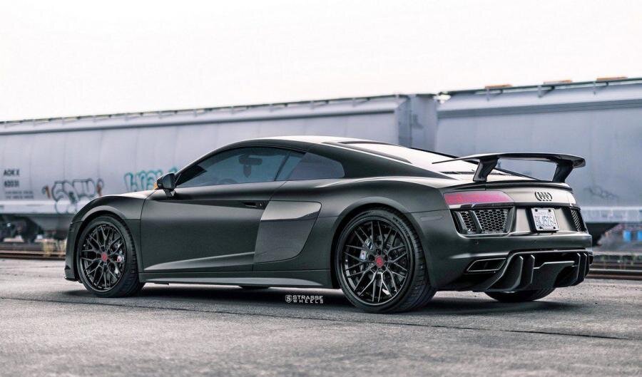 Audi R8 V10 Plus on Strasse Wheels (SV10M Deep Concave FS) 2018 года