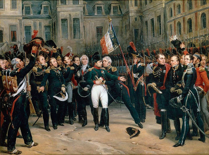 Наполеон прощается с соратниками после отречения. 1814 год. 
