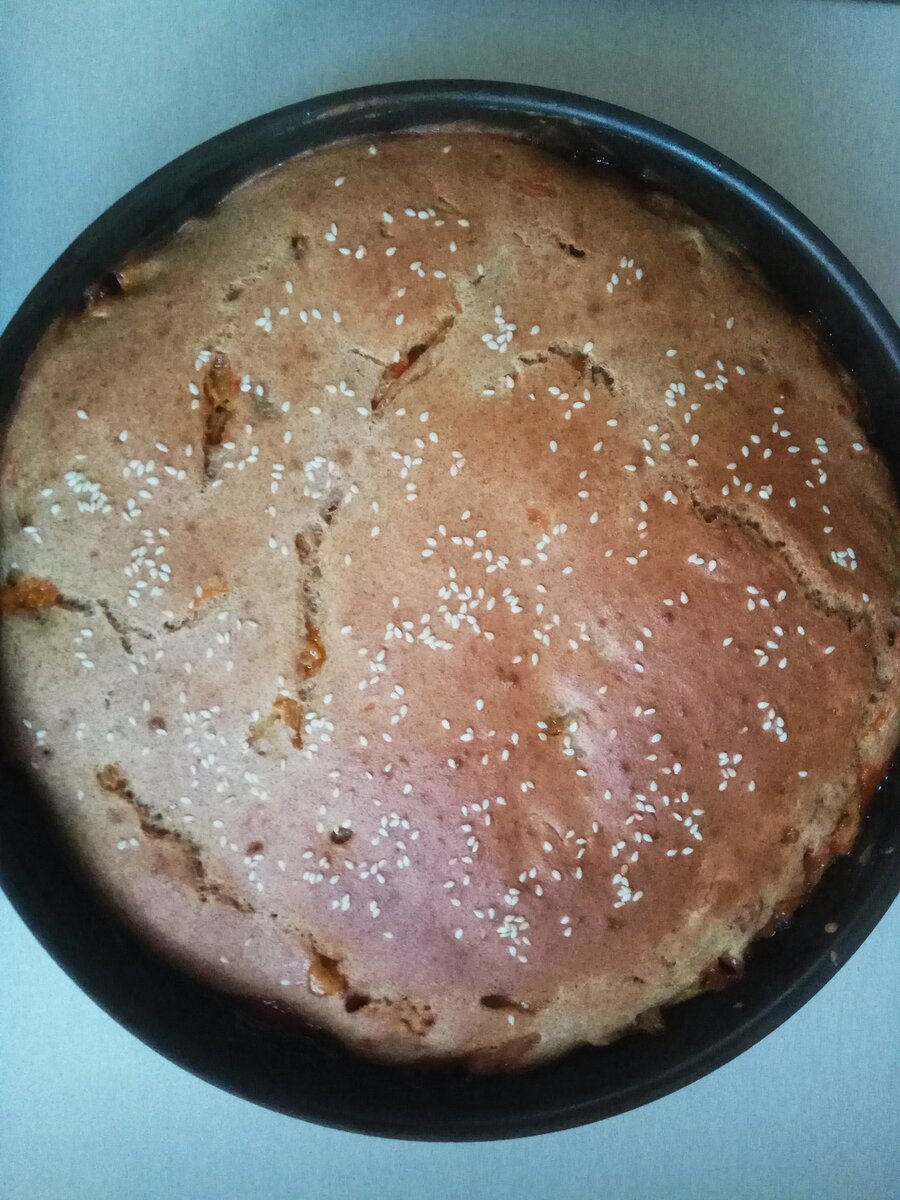 Заливной пирог из ржаной муки