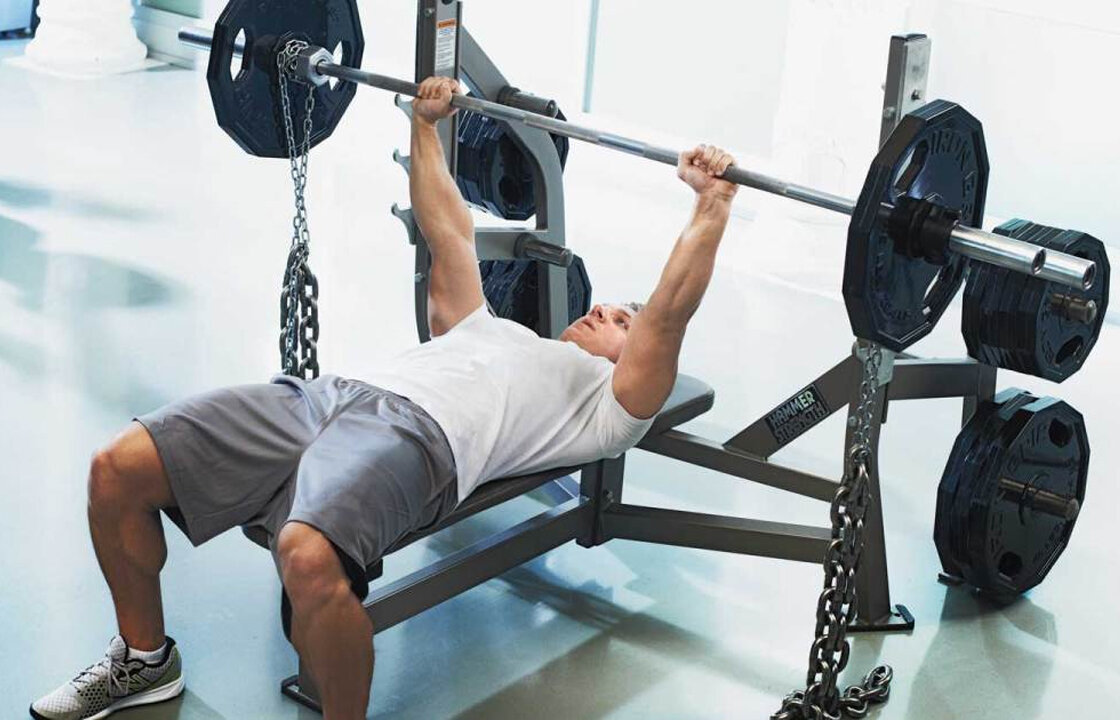 Цепи на штанге (источник фото: http://www.lifehealthupdate.com)