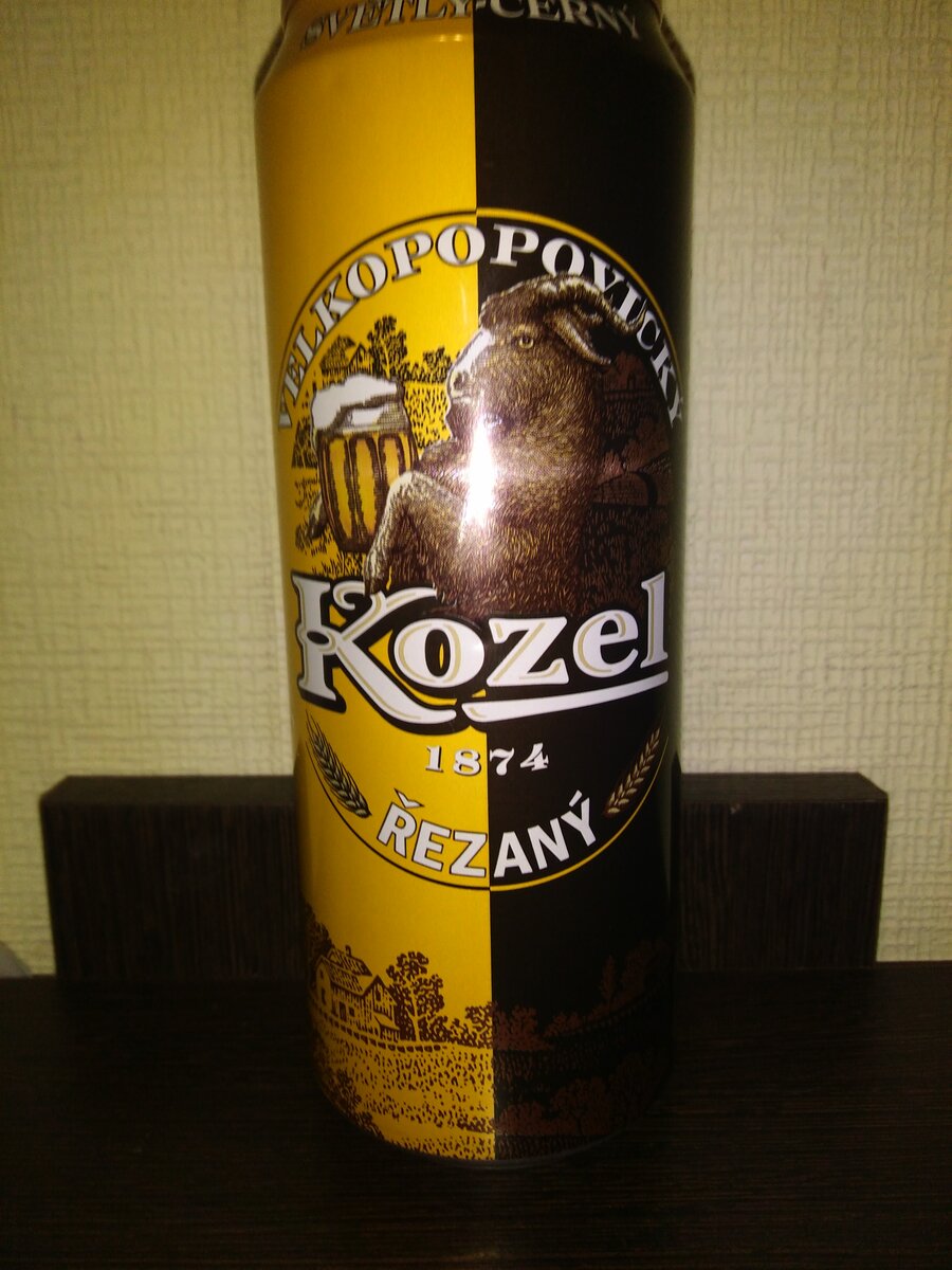 Пиво Велкопоповицкий козел резаное светлое