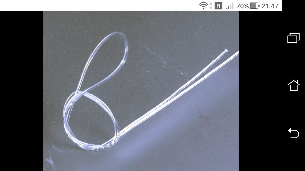 фото Поводок из флюрокарбона, вяжем узел для мормышки