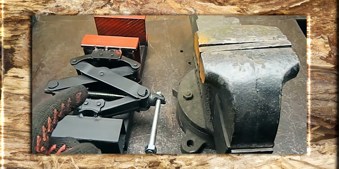 Как сделать своими руками тиски из домкрата?