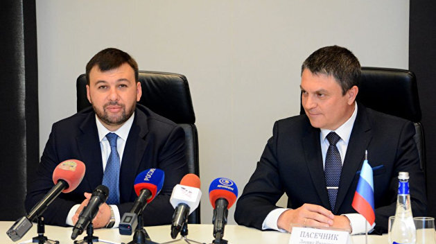 Денис Пушилин и Леонид Пасечник