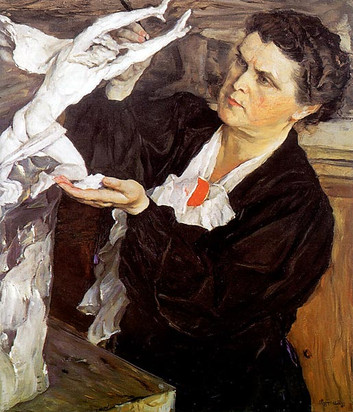 Портрет Веры Мухиной, Михаил Нестеров, 1940. Из коллекции Государственной Третьяковской галереи