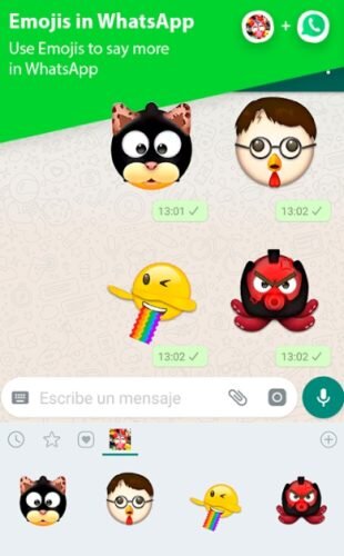 Стикер Memoji на WhatsApp