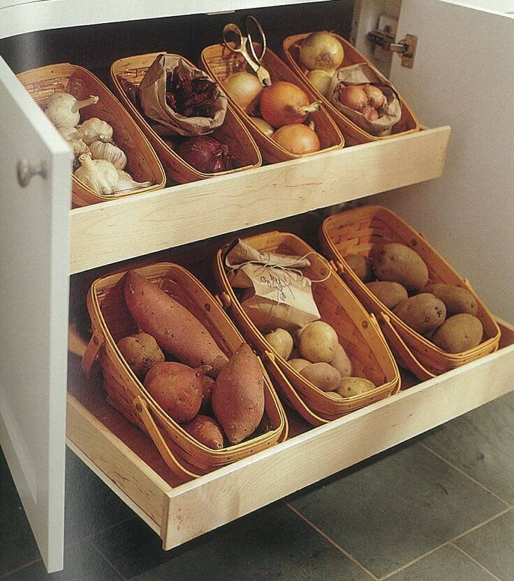 Ящики для овощей купить в Москве, низкие цены на деревянный ящик для хранения овощей