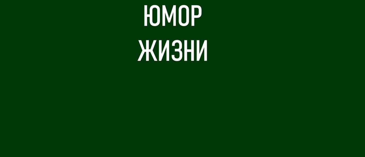Юмор жизни. Заставка автора.