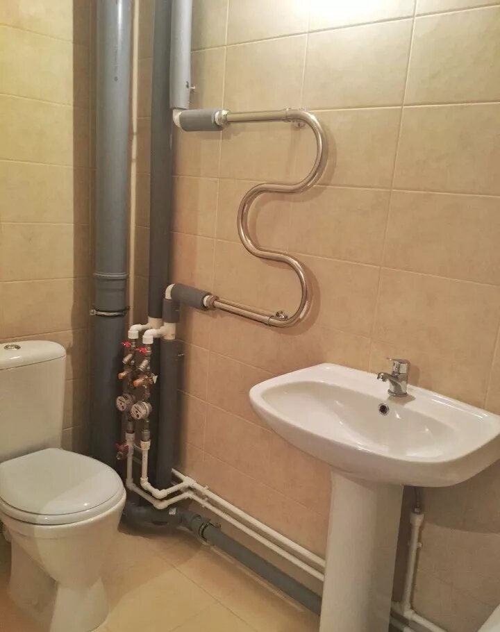 Проточный полотенцесушитель