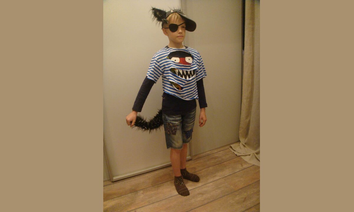 Костюм детский карнавальный "Бродячий кот". работа Маргарита Смирнова