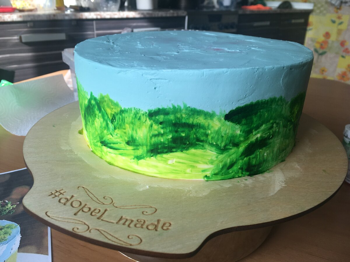 Просто пищевыми красителями.