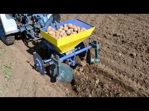 Посадка картофеля мотоблоком, видео, фото, советы при посадке