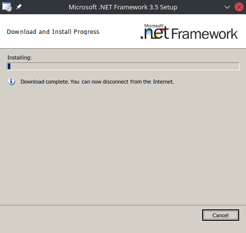 Установка дотнета