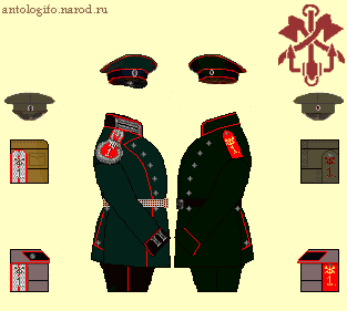 Униформа Туркестанской понтонной роты, 1905-ый год