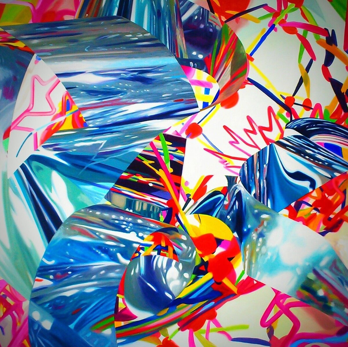 Яркие и хаотичные формы Джеймса Розенквиста