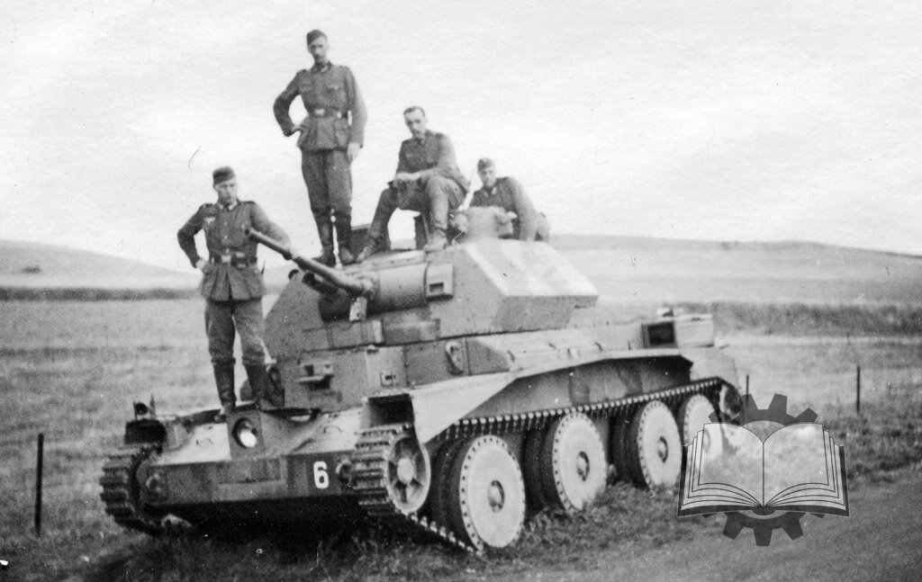 Ранний Cruiser Tank Mk.IV, еще без дополнительной защиты орудийной установки.