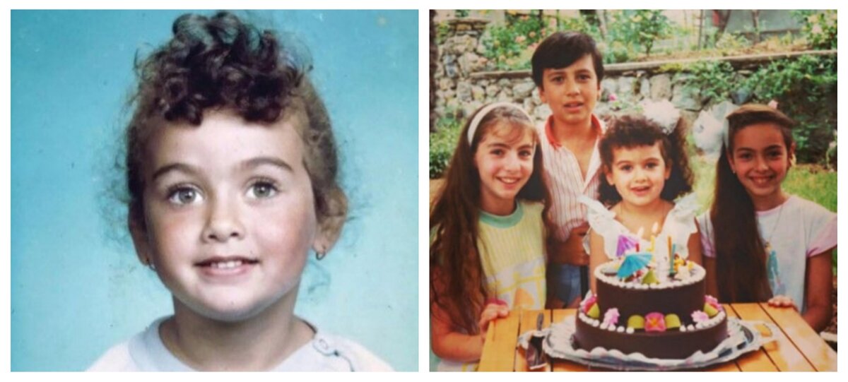 Детские фото Бирдже Акалай. Коллаж автора.