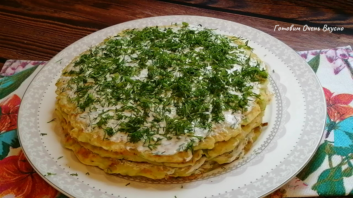 Торт из кабачков