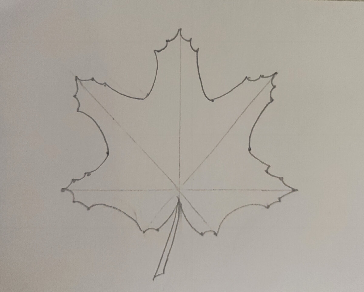 Идеи рисунка кленовых листьев карандашом