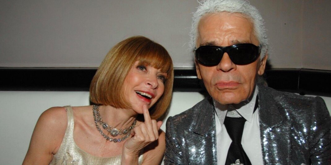 Анна Винтур и Карл Лагерфельд         Фото: trendy-u.com