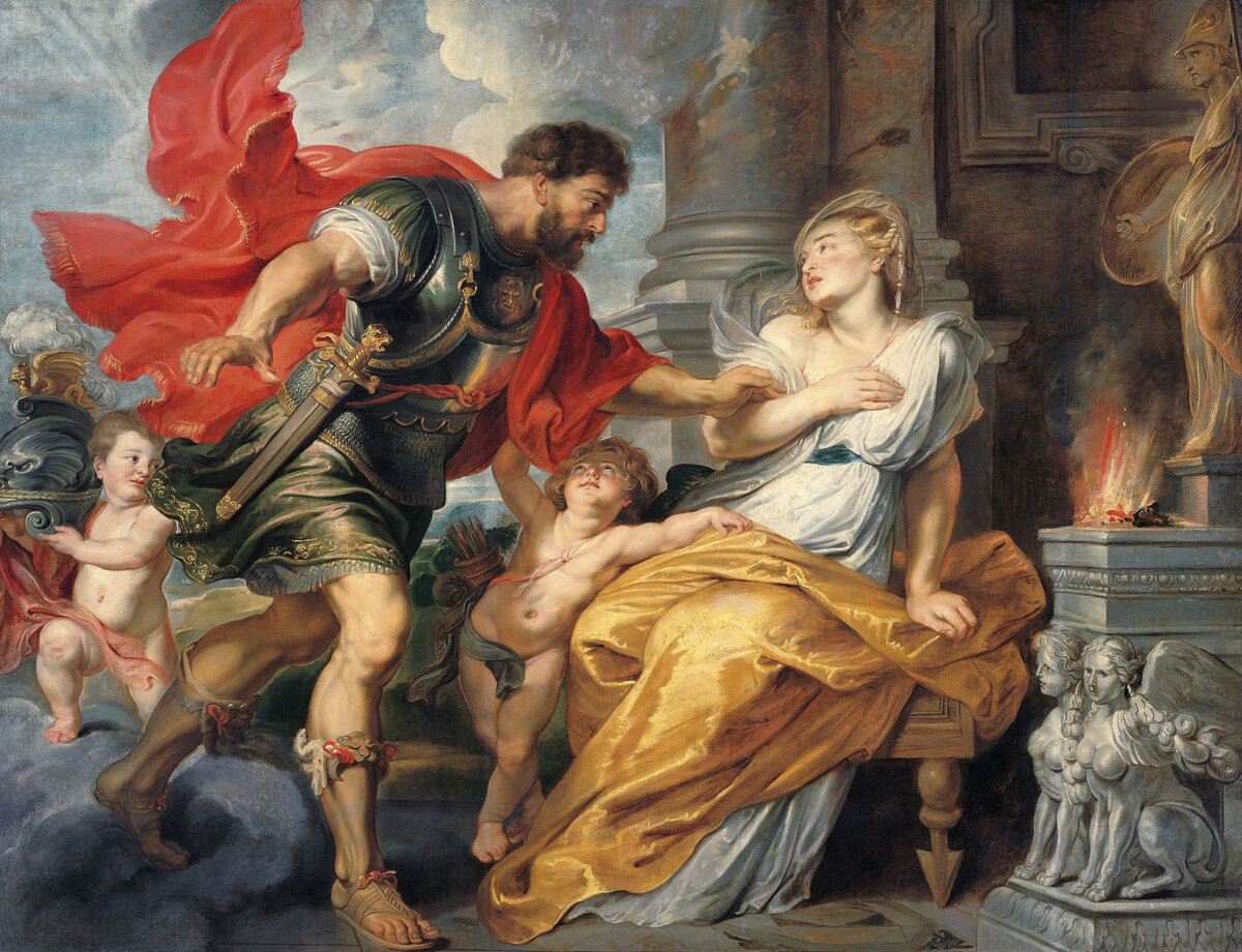 «Марс и Рея Сильвия» — Рубенс, около 1617/1620 (Дворец Лихтенштейнов на Фюрстенгассе )