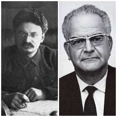 Лев Троцкий                                              Рамон Меркадер.