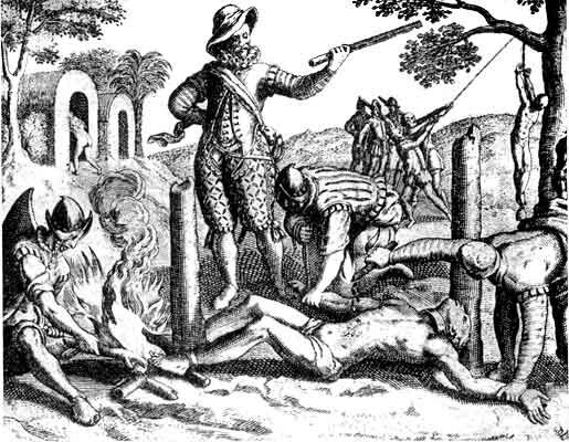 Это манипуляции испанцев в Америке