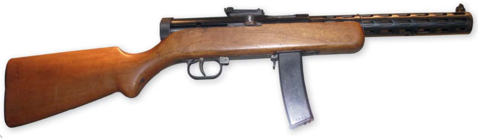 Пистолет-пулемет образца 1934 г. системы Дегтярёва 
Страна происхождения: СССР
Годы производства: 1934–1942
Калибр: 7,6225 мм ТТ
Длина: 788 мм (ствол — 244 мм)
Масса: 3630 г
Емкость магазина: 25 / 73 патрона