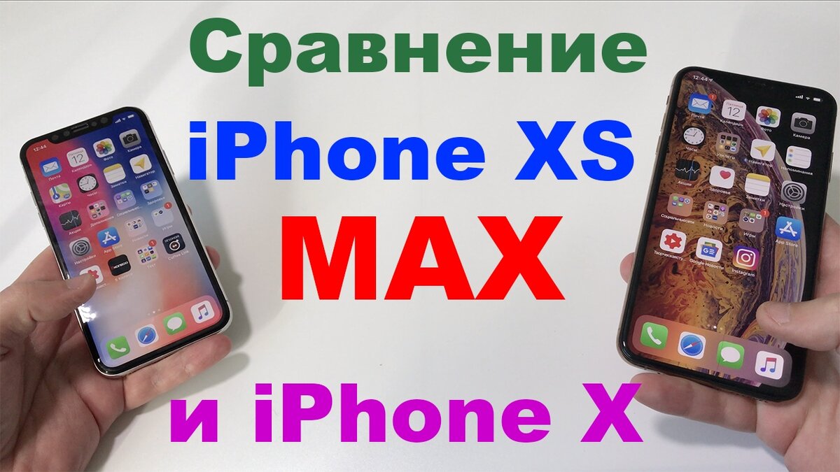 Сравнение iPhone XS Max и iPhone X | Барклай студия | Дзен