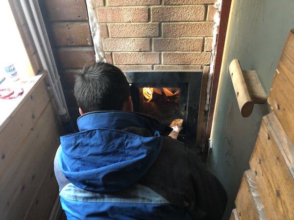 Топлю банную печь