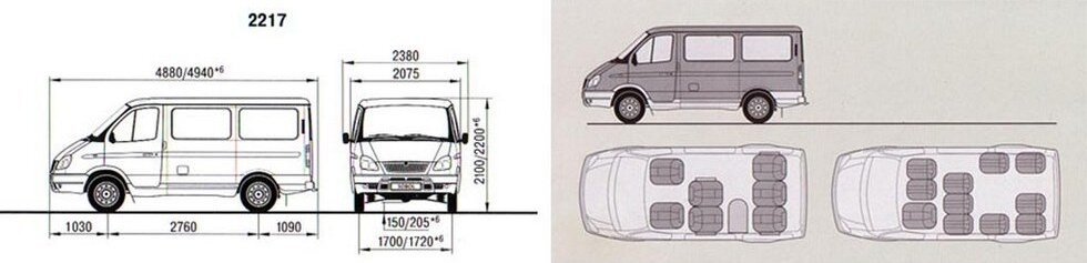 Соболь 4х4 чертеж