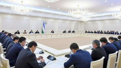  Совещание об увеличении объемов экспорта в отраслях экономики и регионах. Фото с сайта President.uz