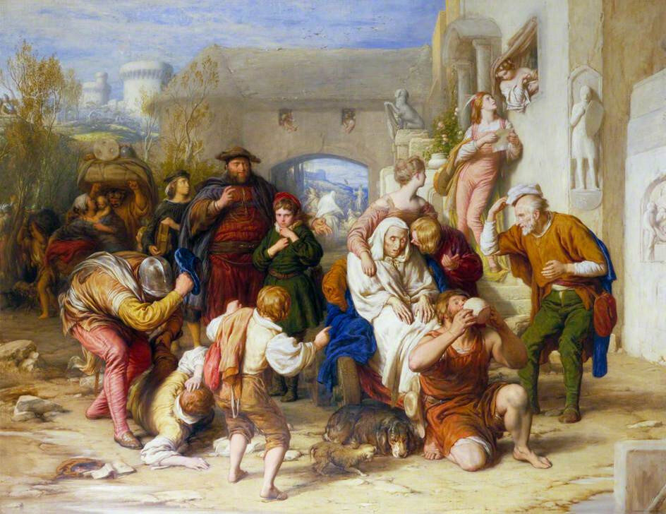 
The Seven Ages of Man by William Mulready, 1838, illustrating the speech
