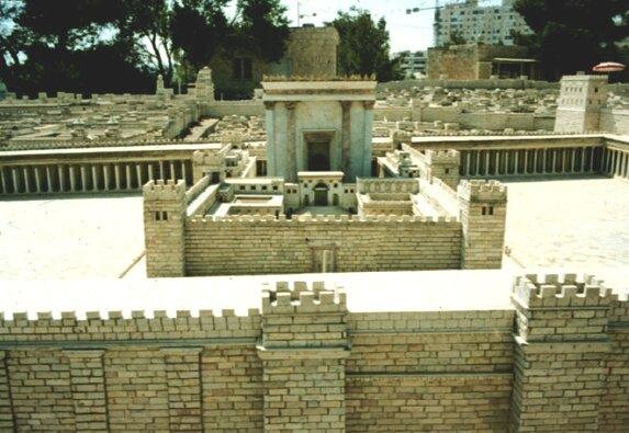 Фрагмент макета Иерусалима эпохи Второго храма.