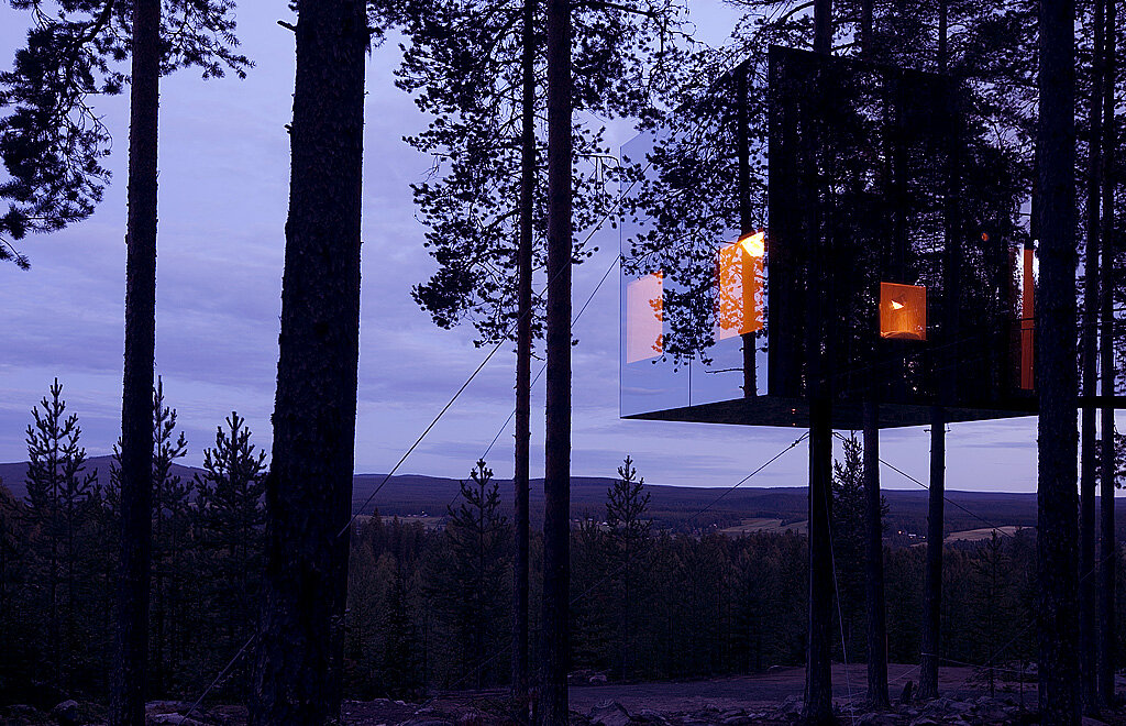 Tree Hotel - "гостиница" в Швеции