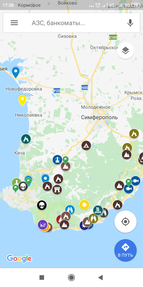 Карта маршрута