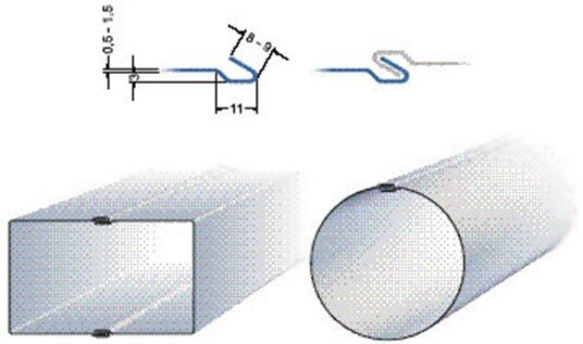 лежачий фальц