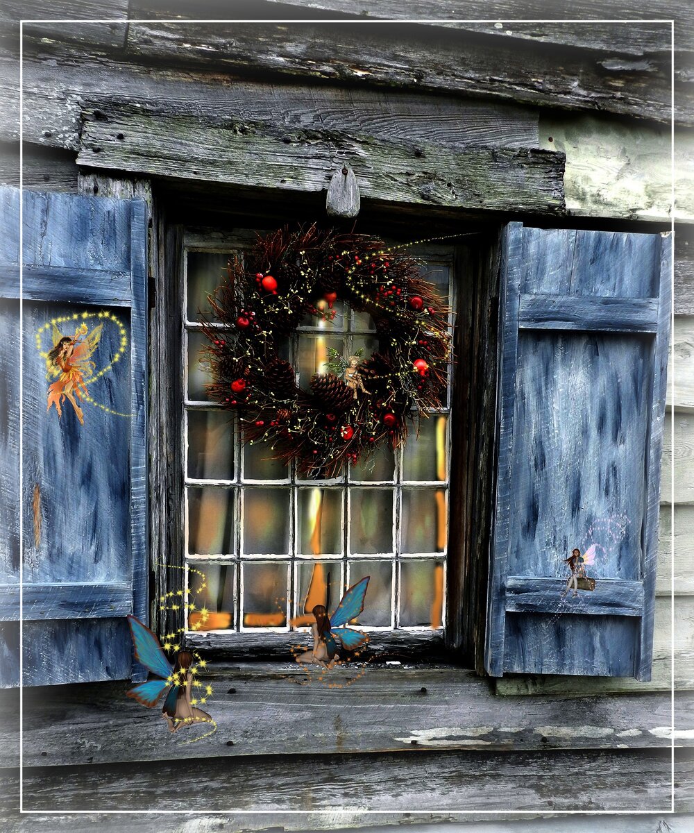 Украшенные окна сразу придают окружению праздничное настроение