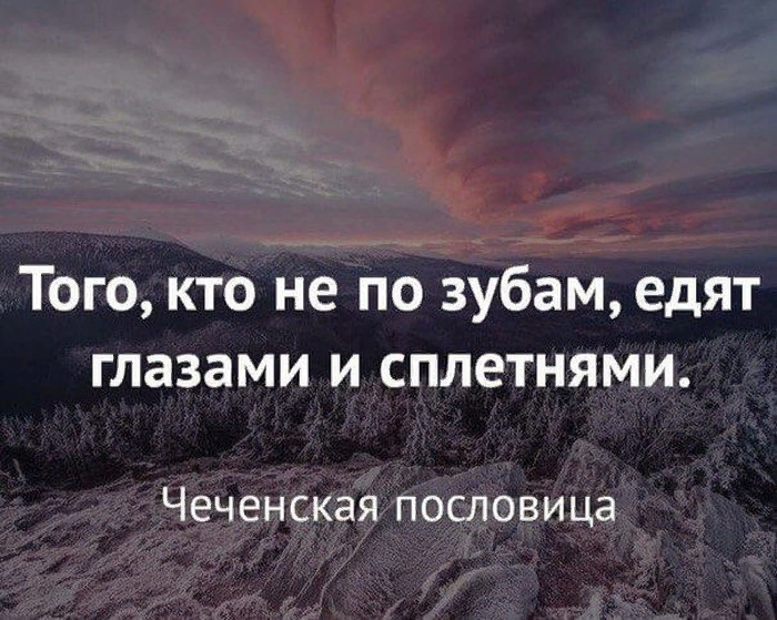 Чеченская пословица  