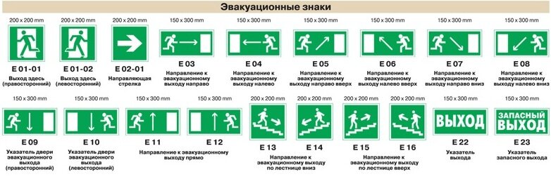 Эвакуационный список образец