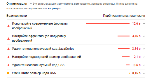 Основные замечания, которые нужно устранить