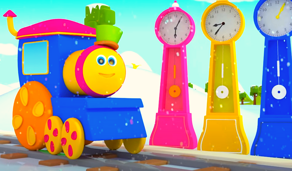 скрин с видео на YouTube (Bob The Train. Learn Numbers)